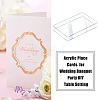DICOSMETIC 120Pcs 2 Style Transparent Acrylic Blank Place Cards AJEW-DC0001-28-7