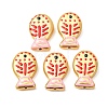 Baking Paint Glass Enamel Beads GLAA-B035-01E-1