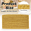 Polyester Braided Metallic Lace Trim SRIB-WH0011-180B-01-2