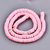 Handmade Polymer Clay Beads Strands CLAY-R089-6mm-069-2
