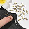 SHEGRACE Brass Pave Cubic Zirconia Trapezoid Connector Charms XGRQ2O984-444C-P-5