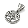304 Stainless Steel Pendants STAS-D225-11P-2