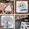 Plastic Reusable Drawing Painting Stencils Templates DIY-WH0202-363-4