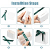 White Cardboard Paper Wedding Candy Boxes with Ribbon CON-FZC0002-002B-3