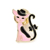 Cat with Bowknot Enamel Pin JEWB-E015-05LG-03-1