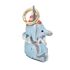 Brass Enamel Pendants KK-CBADA45-02G-04-2