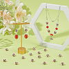 20Pcs Handmade Polymer Clay Rhinestone Beads CLAY-OC0001-12B-4