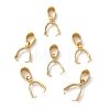 201 Stainless Steel Pendant Pinch Bails X-STAS-P223-16G-B-1