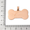 Ion Plating(IP) 304 Stainless Steel Pendants X-STAS-I140-07B-RG-3
