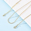 Brass Link Chain Necklaces for Women NJEW-D302-13G-1