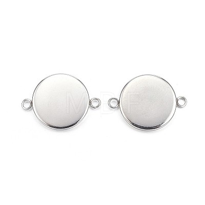 Tarnish Resistant 304 Stainless Steel Cabochon Connector Settings LS-STAS-G170-26P-14mm-1