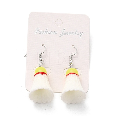 Resin Dangle Earrings EJEW-Z015-03-1