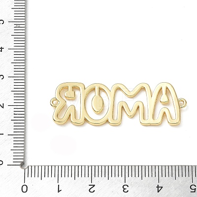 Hollow Brass Connector Charms KK-CBAE532-01I-G-1