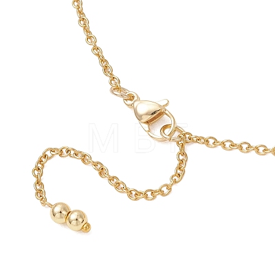 Alloy Bear Pendant 304 Stainless Steel Cable Chain Necklaces for Women NJEW-JN05739-1