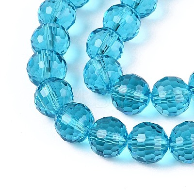 Transparent Glass Bead Strands GLAA-R095-12mm-23-1