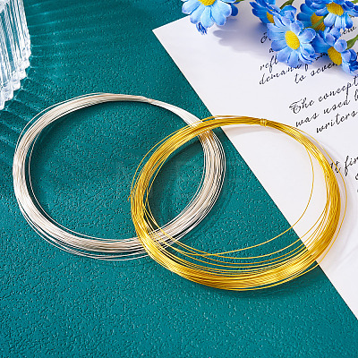 2 Rolls 2 Color Round Brass Wire CWIR-TA0001-07-1