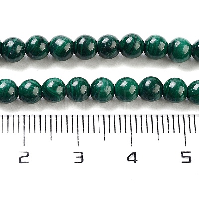 Natural Malachite Beads Strands G-I001-4mm-01-1