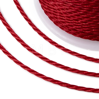 Round Waxed Polyester Cord X-YC-G006-01-1.0mm-32-1