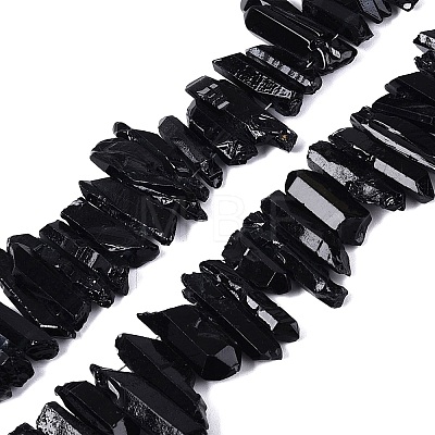 Spray Painted Natural Quartz Crystal Points Beads Strands G-Q610-01A-1