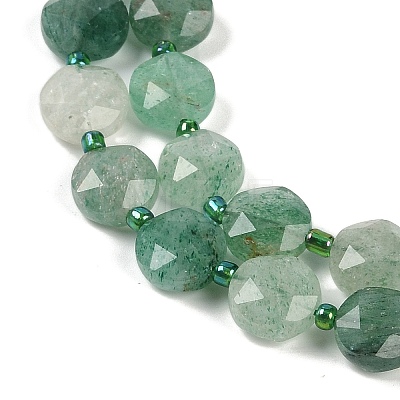 Natural Green Strawberry Quartz Beads Strands G-C116-A34-01-1