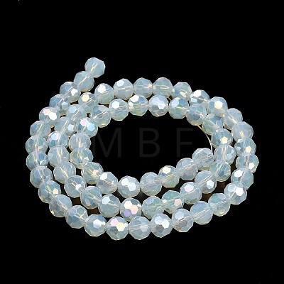 Imitation Jade Glass Beads Stands EGLA-A035-J8mm-B06-1