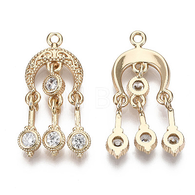 Brass Micro Pave Cubic Zirconia Pendants LS-X-KK-R111-035-1