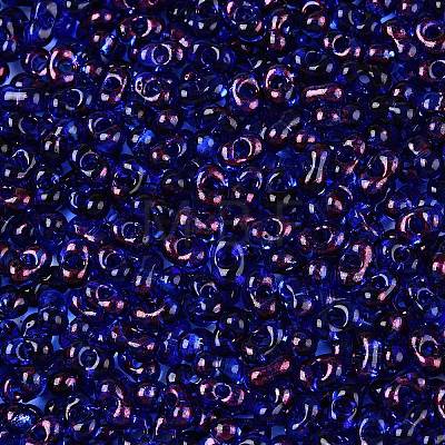 Picasso Spray Painted Glass Seed Beads SEED-T006-04-7-1