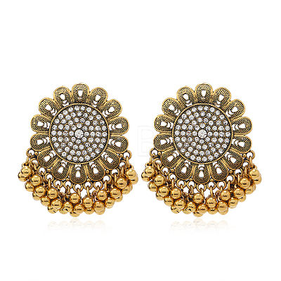 Sunflower Zinc Alloy Chandelier Earrings HD8181-1-1