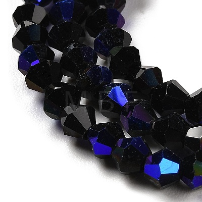 Opaque Solid Color Electroplate Glass Beads Strands LS-EGLA-A039-P2mm-L17-1