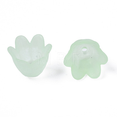 Transparent Acrylic Bead Caps FACR-N005-002C-1