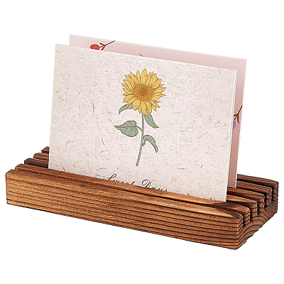 Pine Wood Place Card Display Stands ODIS-WH0025-185A-1