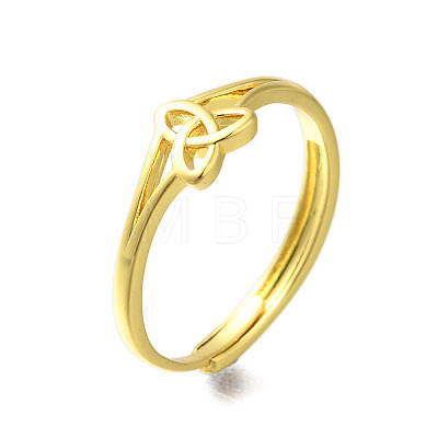 Brass Adjustable Rings for Women RJEW-R005-05G-1