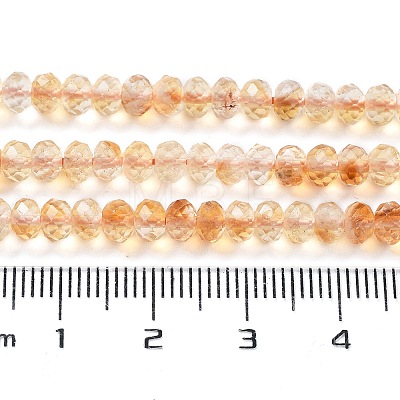 Natural Citrine Beads Strands G-J400-C08-04-1