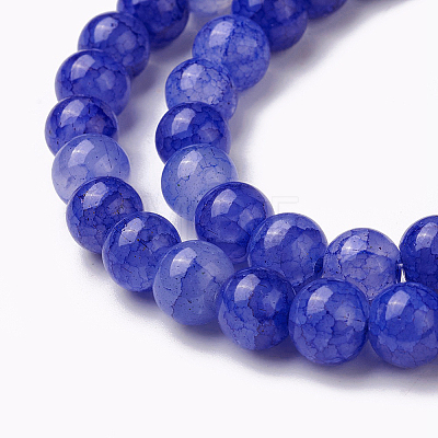 Crackle Glass Beads Strands GLAA-F098-05C-11-1
