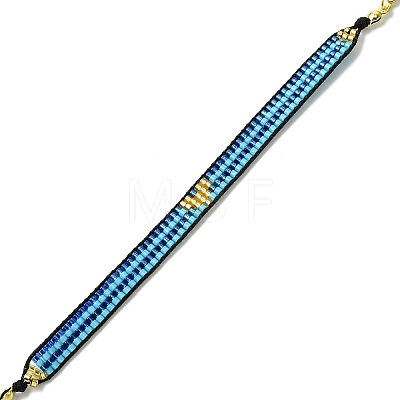 2Pcs 2 Colors Glass Seed Beaded Bracelet Sets BJEW-MZ00061-1