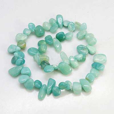 Natural Amazonite Beads Strands X-G-D285-5-1