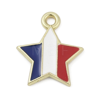 Independence Day Alloy Enamel Pandants PALLOY-V001-07B-1