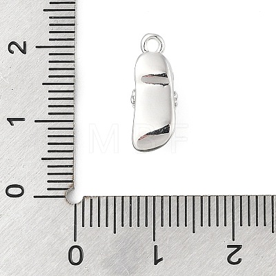 Brass Micro Pave Clear Cubic Zirconia Pendants KK-R219-27P-1