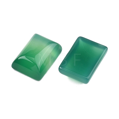 Natural Green Onyx Agate Cabochons G-G350-07A-1