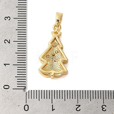 Brass Micro Pave Cubic Zirconia Pendants KK-K385-127G-1