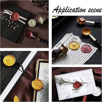 DIY Wood Wax Seal Stamp AJEW-WH0131-163-1