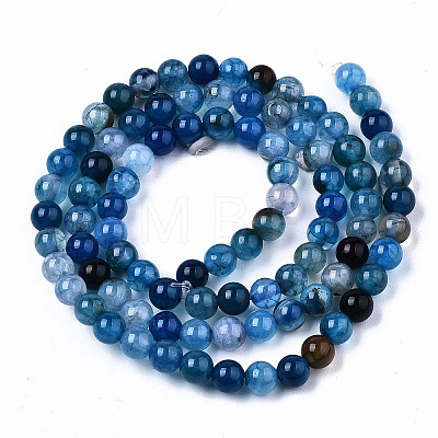 Natural Crackle Agate Beads Strands G-S359-240A-1