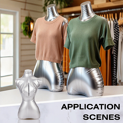 Female PVC Half Body Inflatable Mannequins ODIS-WH0030-294B-1