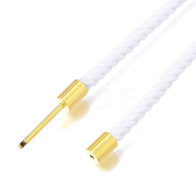 3MM Round Nylon Milan Cord Necklaces Making NJEW-H091-01G-28-1