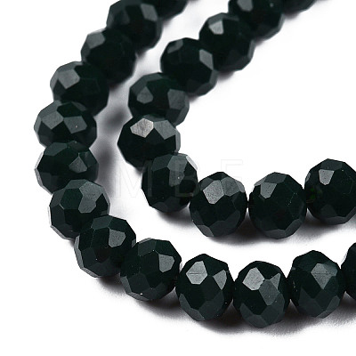 Opaque Solid Color Imitation Jade Glass Beads Strands EGLA-A044-P6mm-D12-1