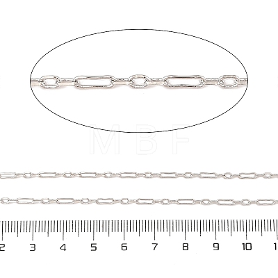 Rack Plating Brass Link Chains CHC-A010-08P-1