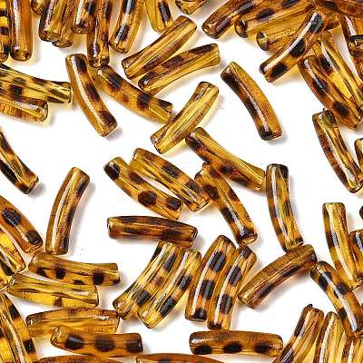 Transparent Acrylic Tube Beads X-OACR-ZX005-41-1