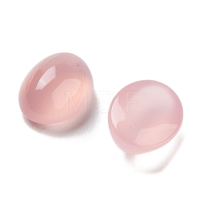 Natural Pink Agate Cabochons G-G145-02A-1