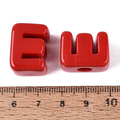 Opaque Acrylic European Beads OACR-M027-01E-06-1