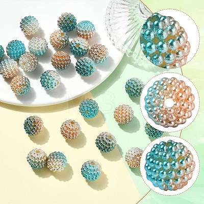 40Pcs Imitation Pearl Acrylic Beads OACR-FS0002-89A-18-1
